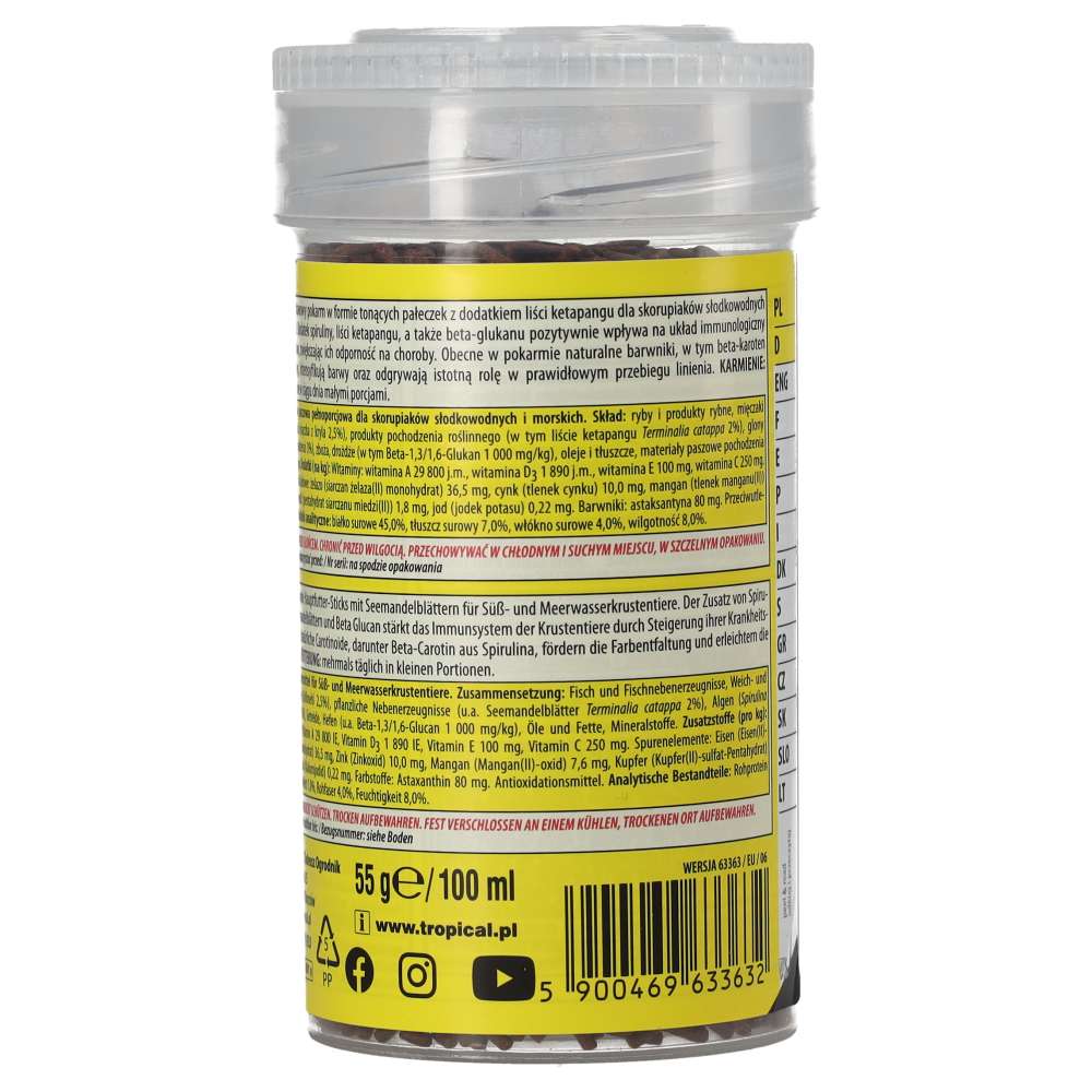 Tropical Shrimp Sticks 55g