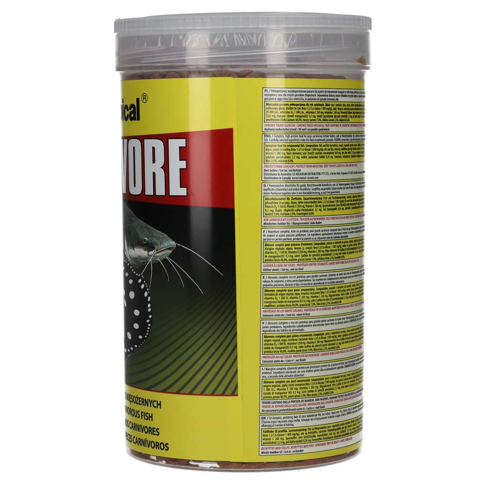 Tropical Carnivore Sinking Granule Fish Food 1000ml / 600g