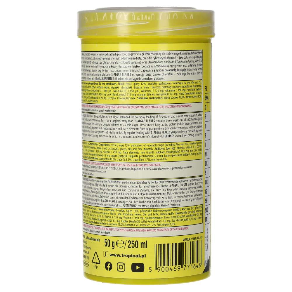 Tropical 3-Algae Flakes