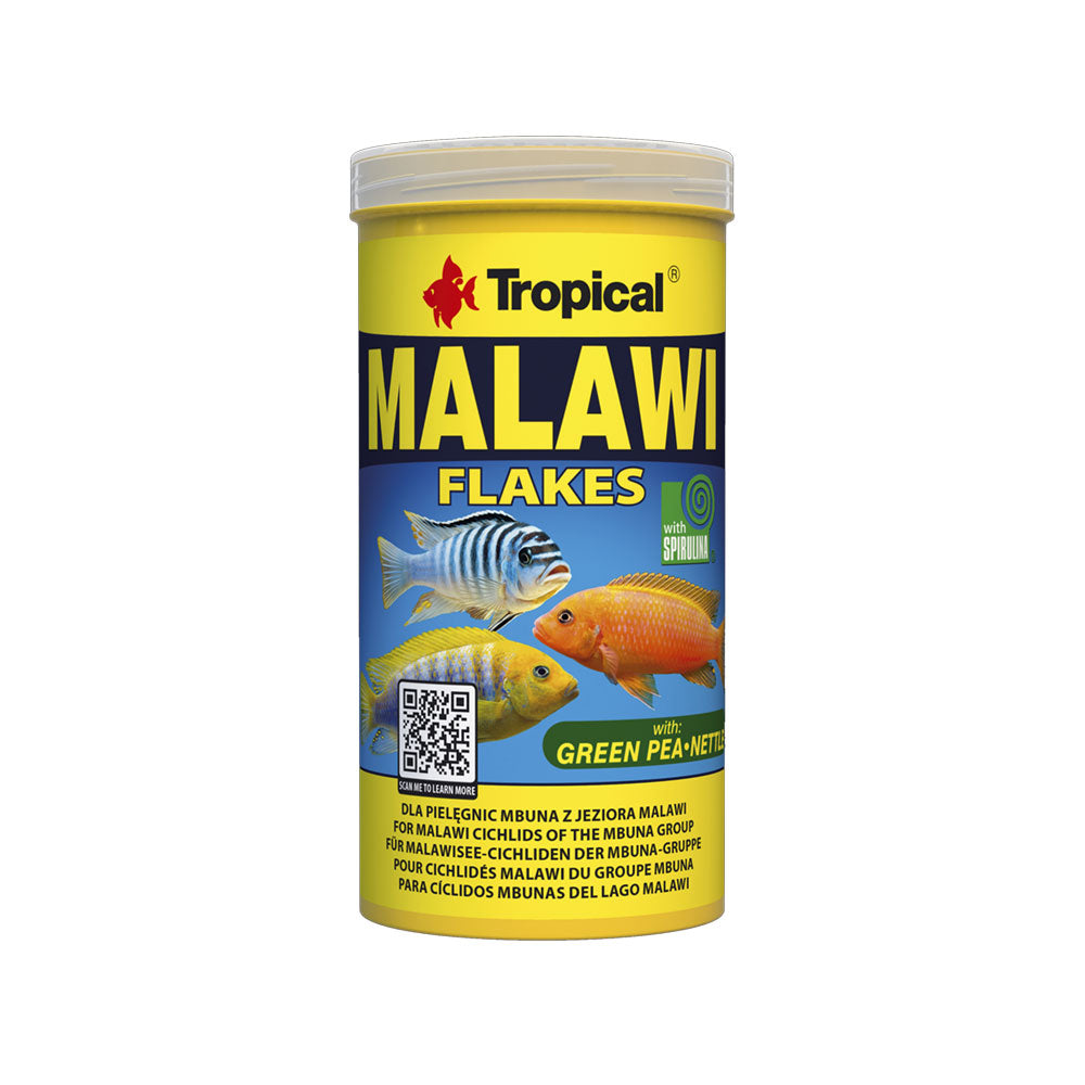 Tropical Malawi Flake Food for Mbuna Cichlids 250ml/50g