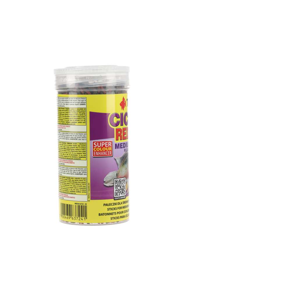Tropical Cichlid Red & Green Medium Sticks
