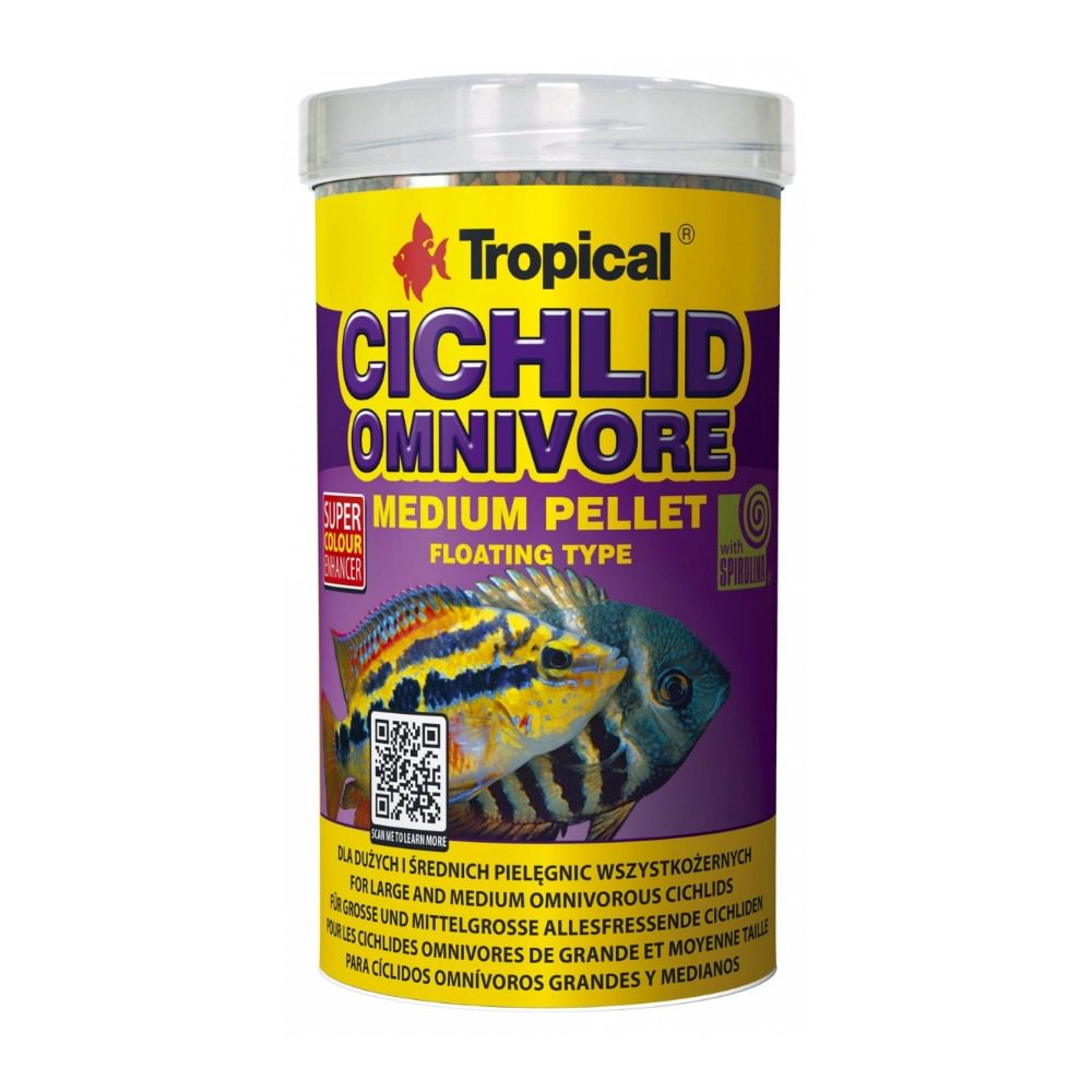 Tropical Cichlid Omnivore Medium Pellet
