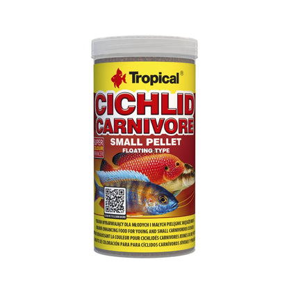 Tropical Cichlid Carnivore Small Pellet Food 90g