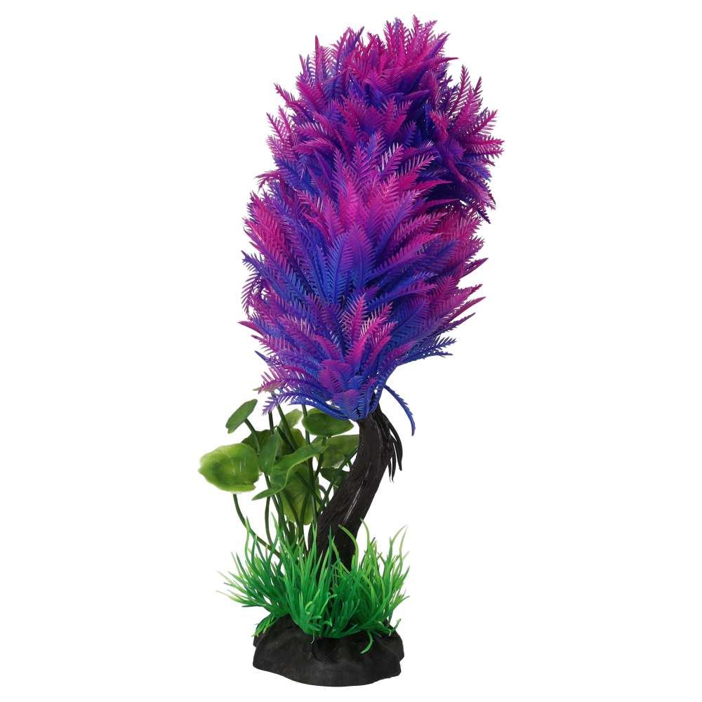 AquaSpectra Aquatic Tree Purple – Artificial Aquarium Plant Décor
