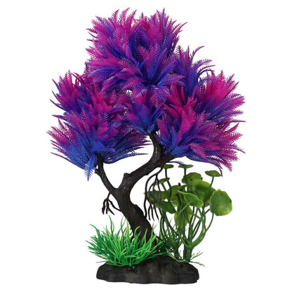 AquaSpectra Aquatic Tree Purple – Artificial Aquarium Plant Décor