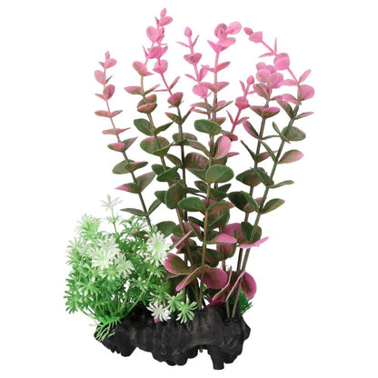 AquaSpectra Indian Toothcup Pink Artificial Aquarium Plant