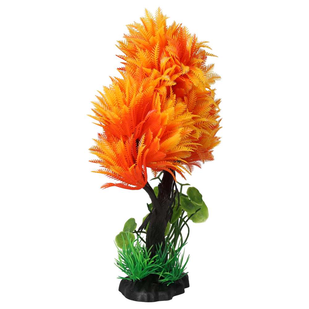 AquaSpectra Aquatic Tree Orange | Artificial Aquarium Plant Décor