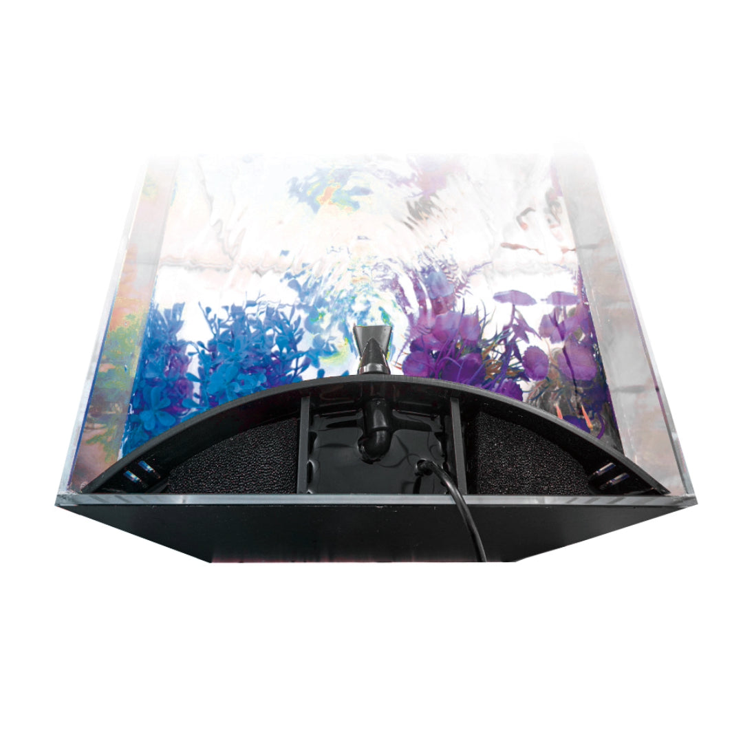 YauBay Desktop Aquarium 8L Cube Tank 20x20x20cm