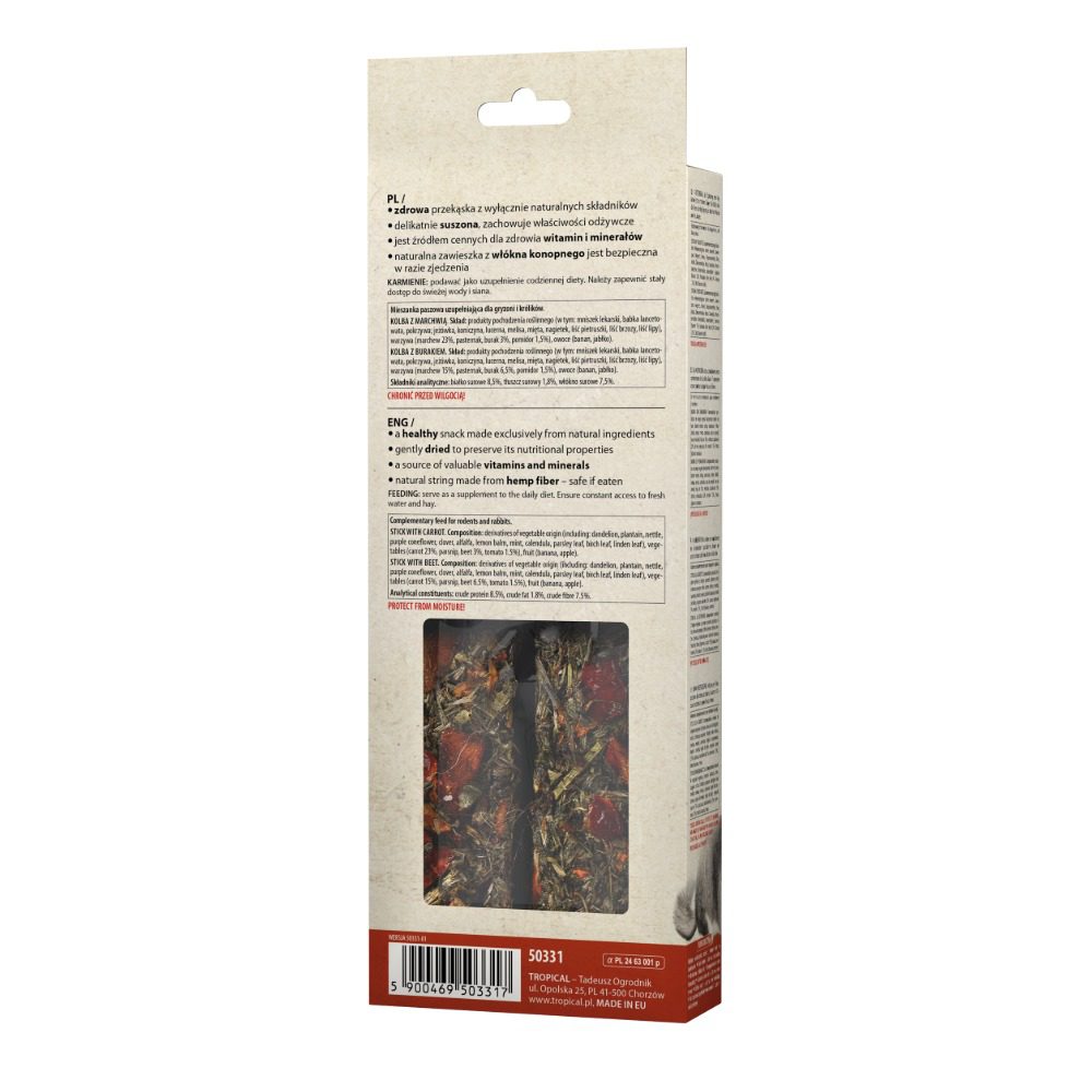 Tropifit Naturals Sticks Veggie 140g