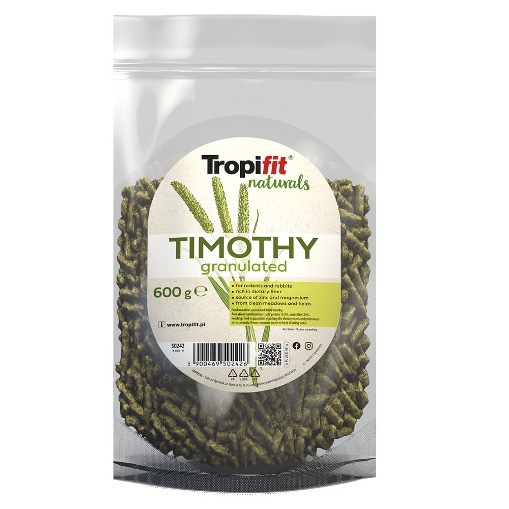 Tropifit Naturals Timothy Granulated 600g