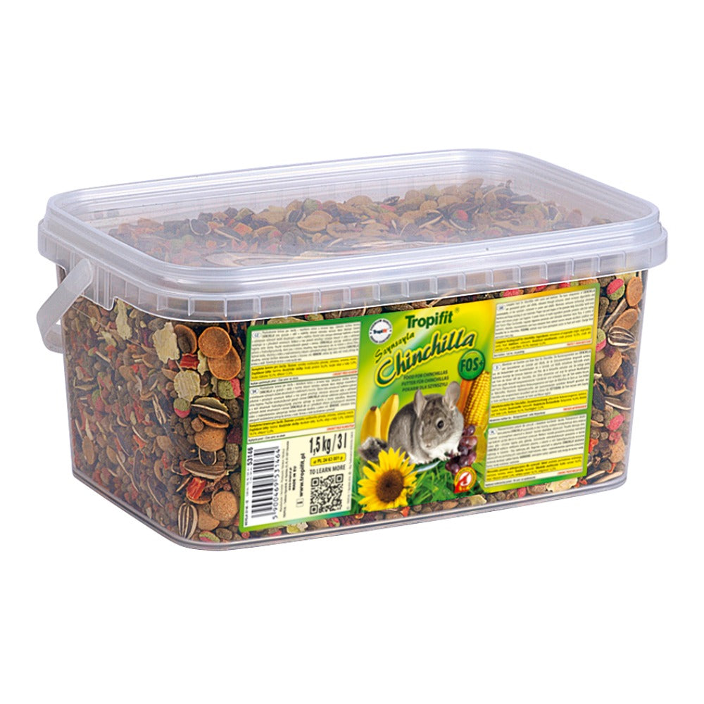 Tropifit Premium Chinchilla Food 1.5kg – Complete Daily Diet