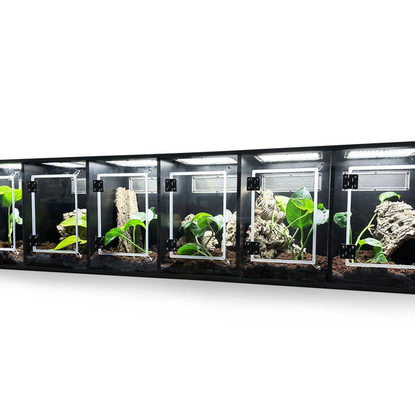 120x20x30cm Cluster PVC multi unit reptile vivarium stack