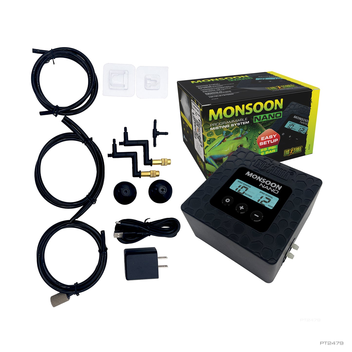 Exo Terra Monsoon Nano Mist System | Programmable Terrarium Misting