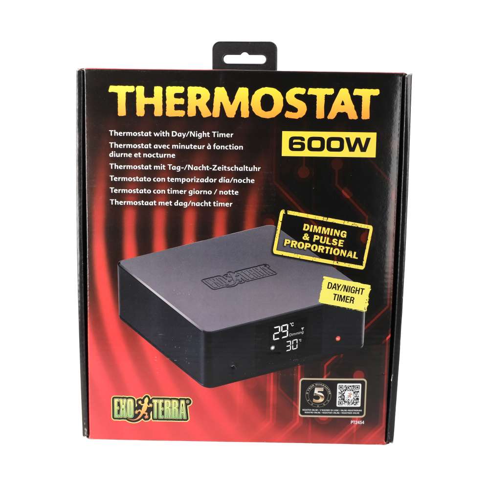Exo Terra Thermostat 600w with Day/Night Timer