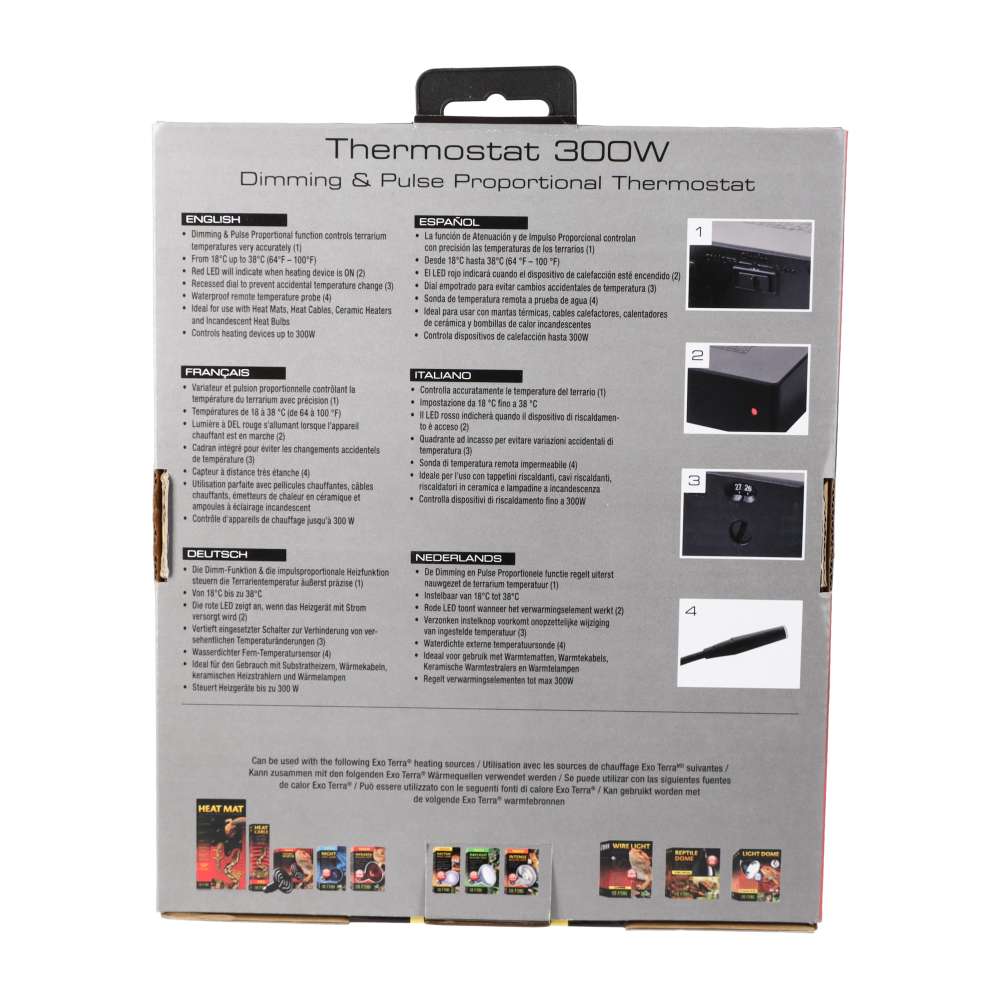 Exo Terra Thermostat 300w Dimming/Pulse Proportional