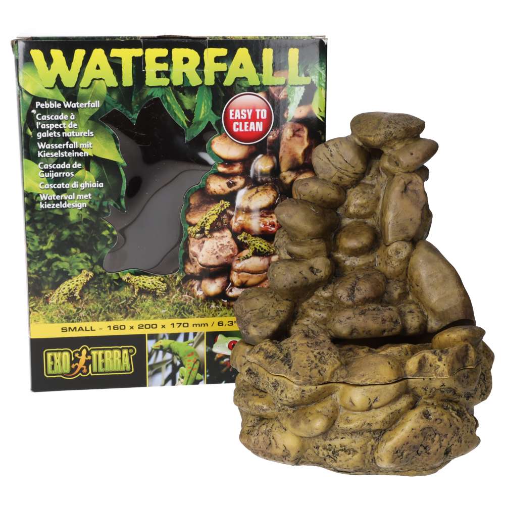 Exo Terra Waterfall Pebble Design Small PT2910 | Vivarium Water Feature