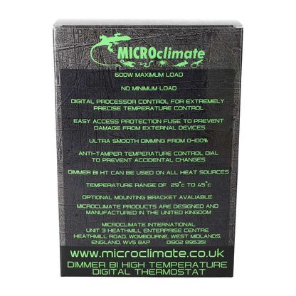 Microclimate Dimmer B1 High Temp Thermostat Black 600w