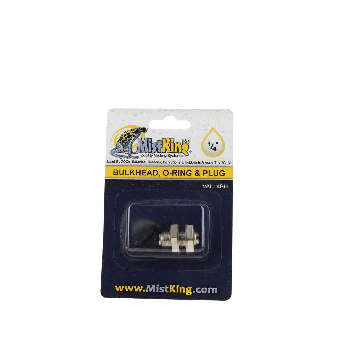 MistKing 1/4" Metal Bulkhead O-Ring & Plug