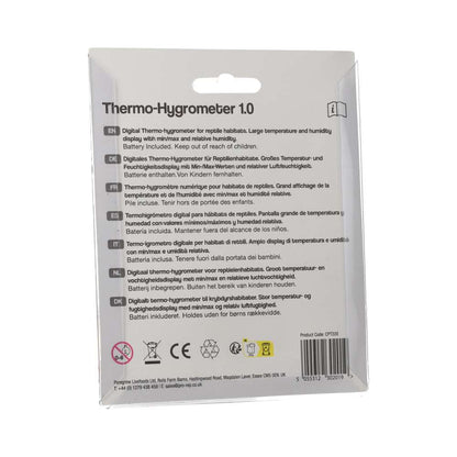 ProRep Thermo-Hygrometer 1.0 | Vivarium Temperature & Humidity Monitor