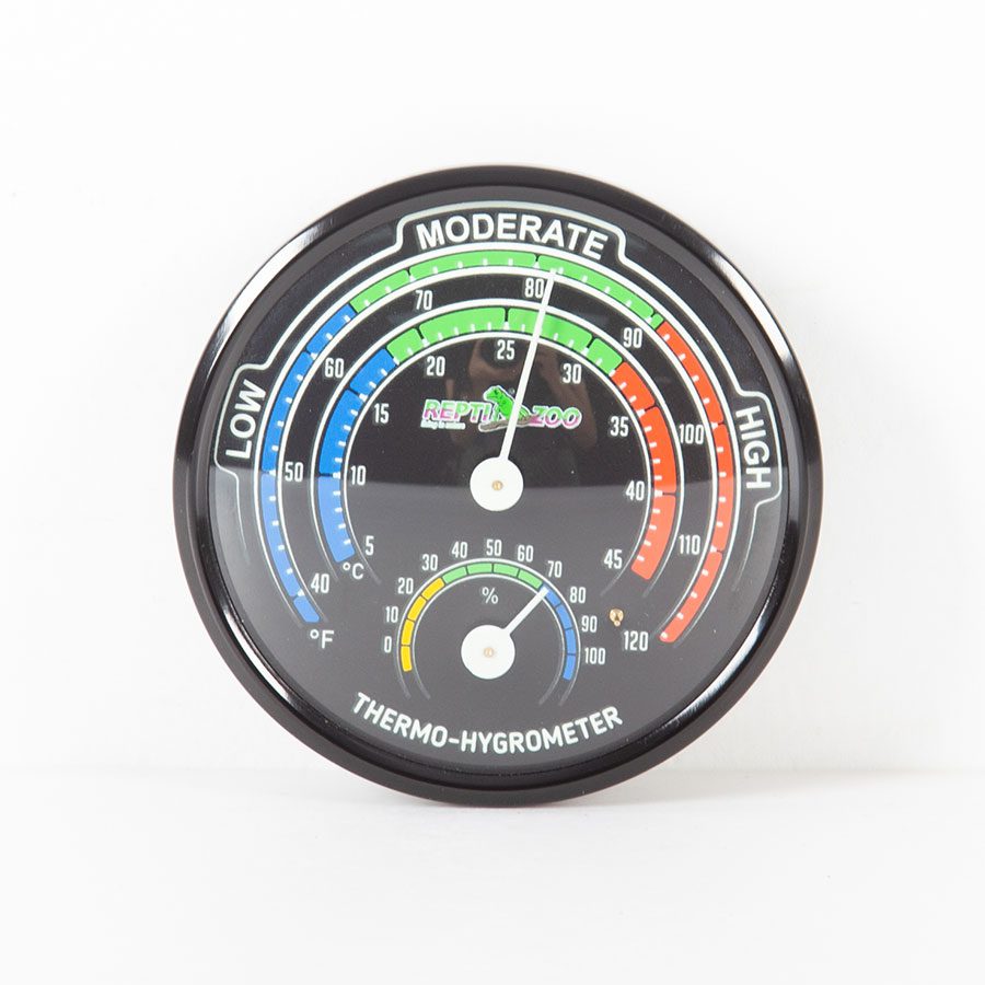 ReptiZoo Dial Thermo-Hygrometer Glow-In-Dark