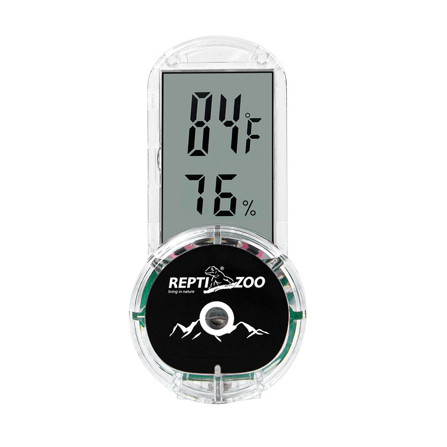 ReptiZoo Digital Thermo-Hygro Suction Cup | Vivarium Thermometer & Hygrometer