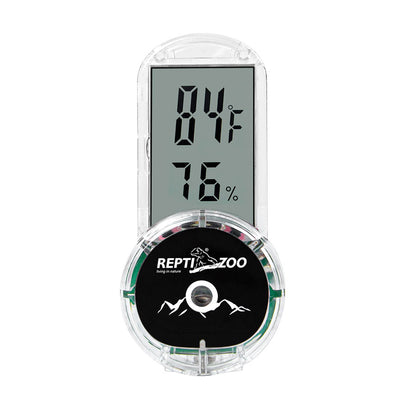 ReptiZoo Digital Thermo-Hygro Suction Cup | Vivarium Thermometer & Hygrometer