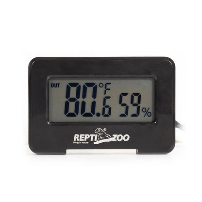ReptiZoo Digital Thermo-Hygrometer With Probe | Vivarium Monitor