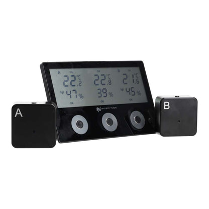 White Python Wireless Tri-Sense Thermo/Hygro | 3-Channel Reptile Monitor