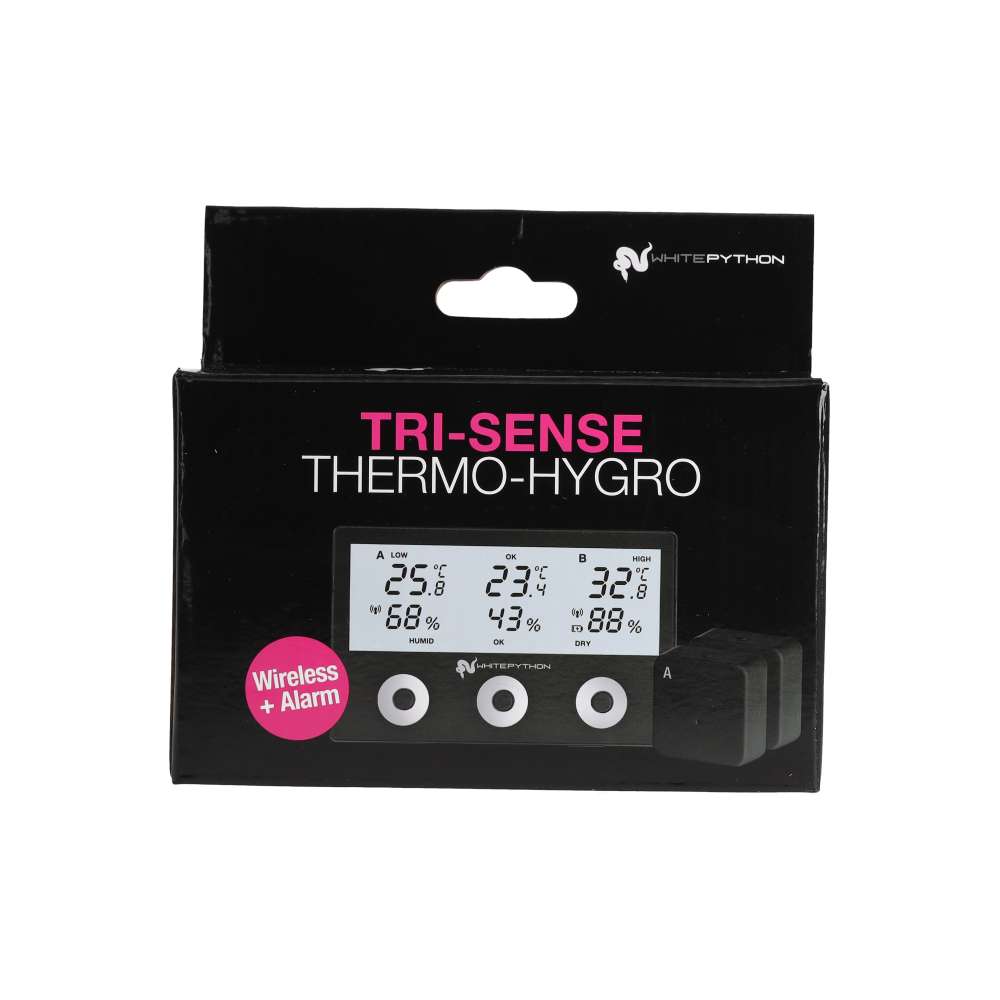 White Python Wireless Tri-Sense Thermo/Hygrometer