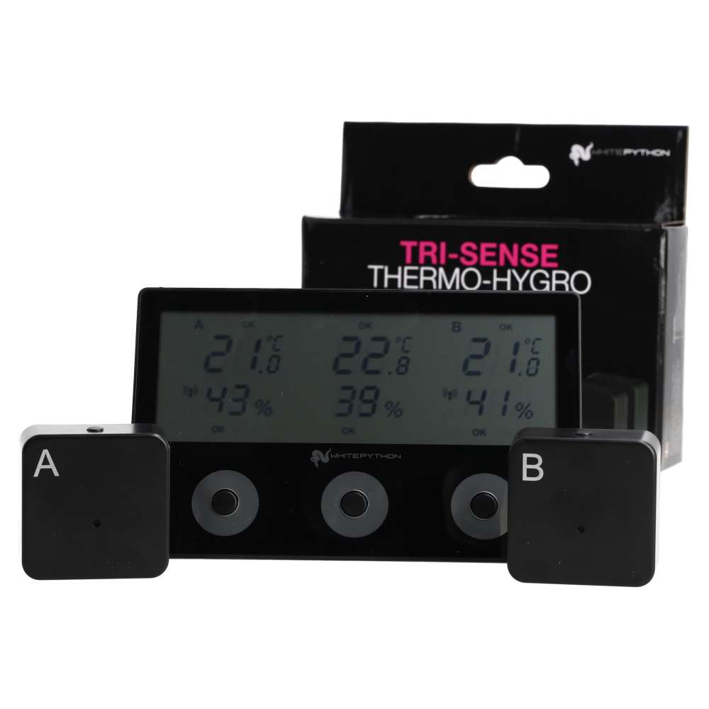 White Python Wireless Tri-Sense Thermo/Hygrometer