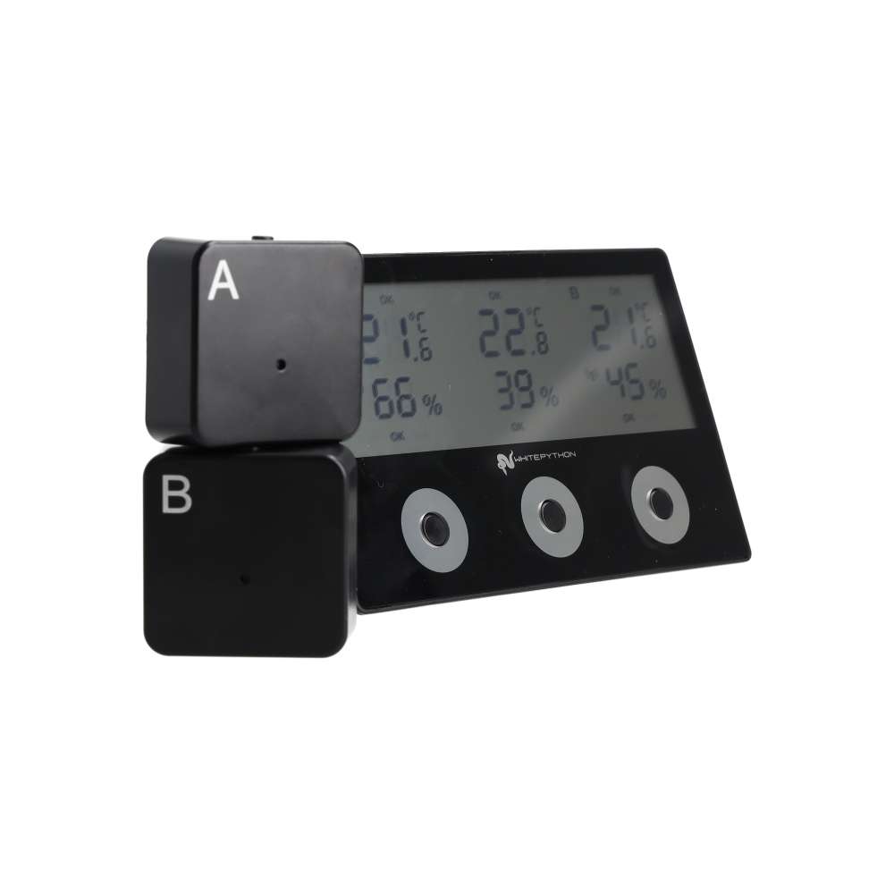 White Python Wireless Tri-Sense Thermo/Hygrometer