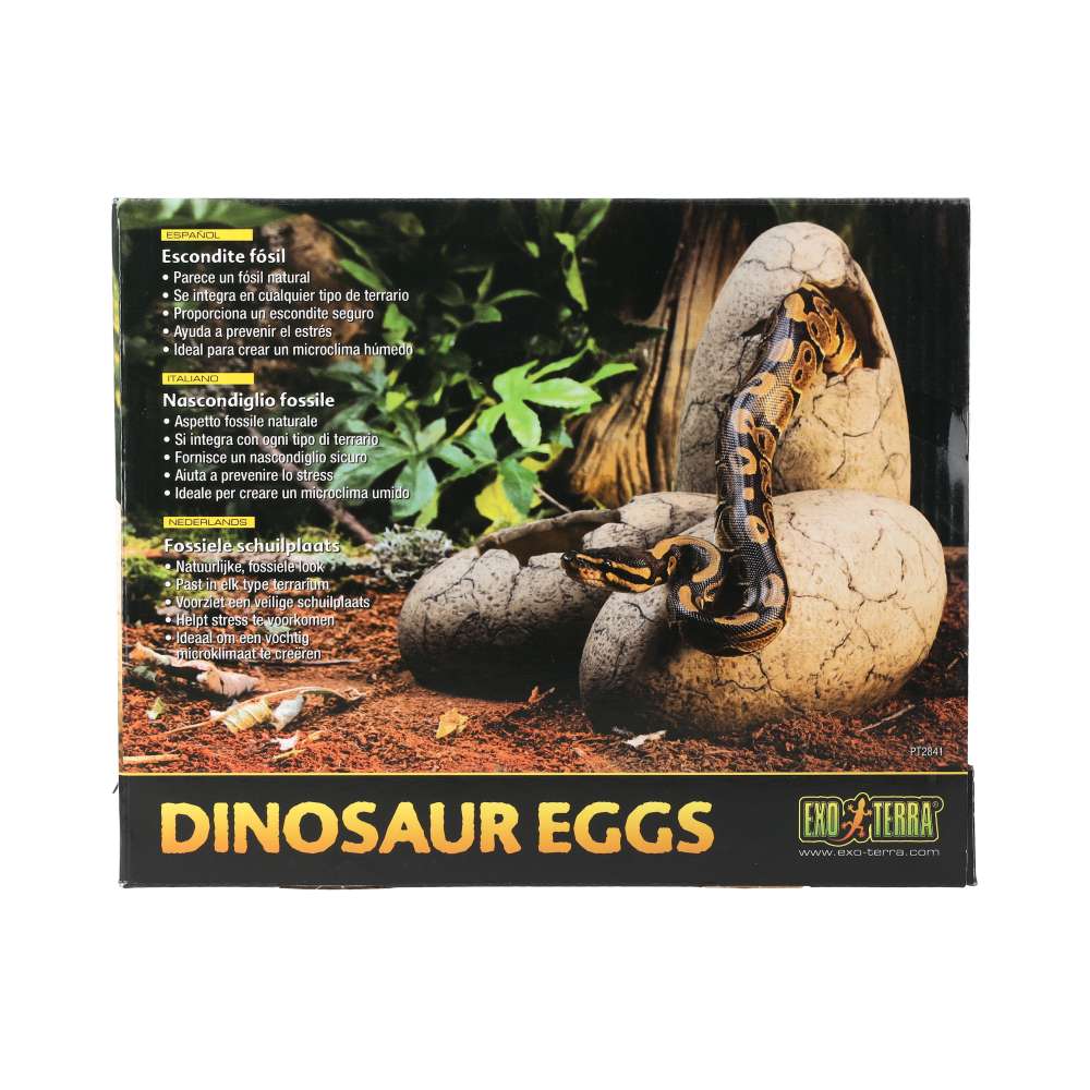 Exo Terra Dinosaur Eggs Fossil Hide Out PT2841 | Reptile Vivarium Hide
