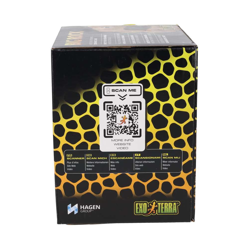Exo Terra Big Rock Small Ceramic Cave with Lid PT3192 | Reptile Hide