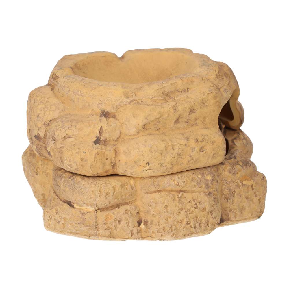 Exo Terra Big Rock Small Ceramic Cave with Lid PT3192 | Reptile Hide