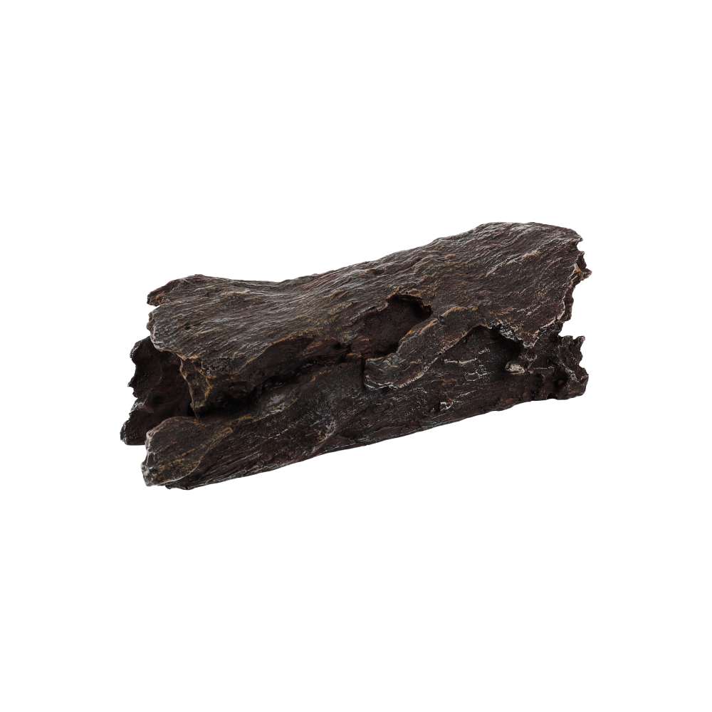 ProRep Dark Wood Log Hide Large | Resin Vivarium Hide 26.2x9x6.5cm