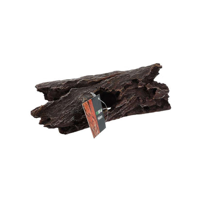 ProRep Dark Wood Log Hide Large | Resin Vivarium Hide 26.2x9x6.5cm