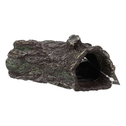 ProRep Dark Wood Log Hide Small – Resin Vivarium Hide 14.5x7x7cm