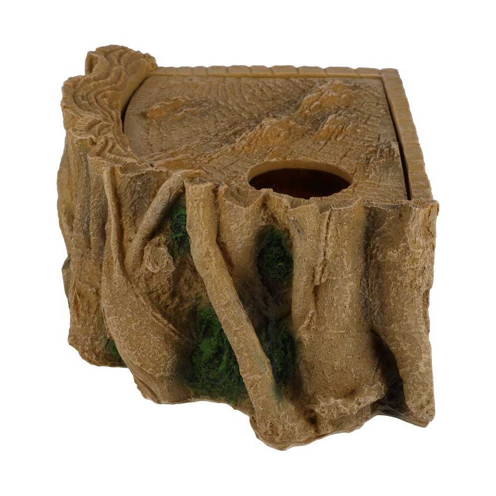 ProRep Wood Humid Hide Medium | Corner Reptile Shedding Hide