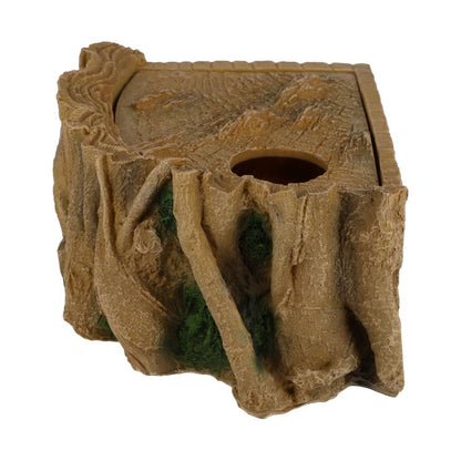 ProRep Wood Humid Hide Medium | Corner Reptile Shedding Hide
