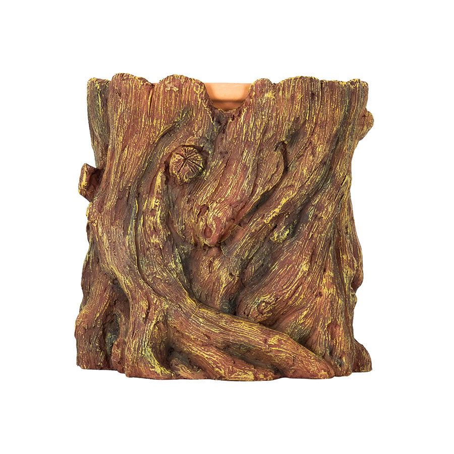 ReptiZoo Humid Tree Stump Hideout and Dish | Reptile Vivarium Hide