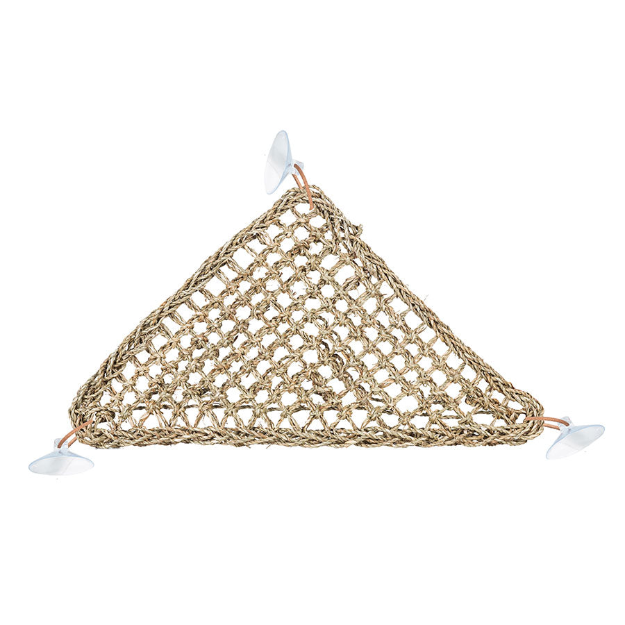 ReptiZoo Straw Weaving Hammock Triangle 56x40x40cm Reptile Vivarium