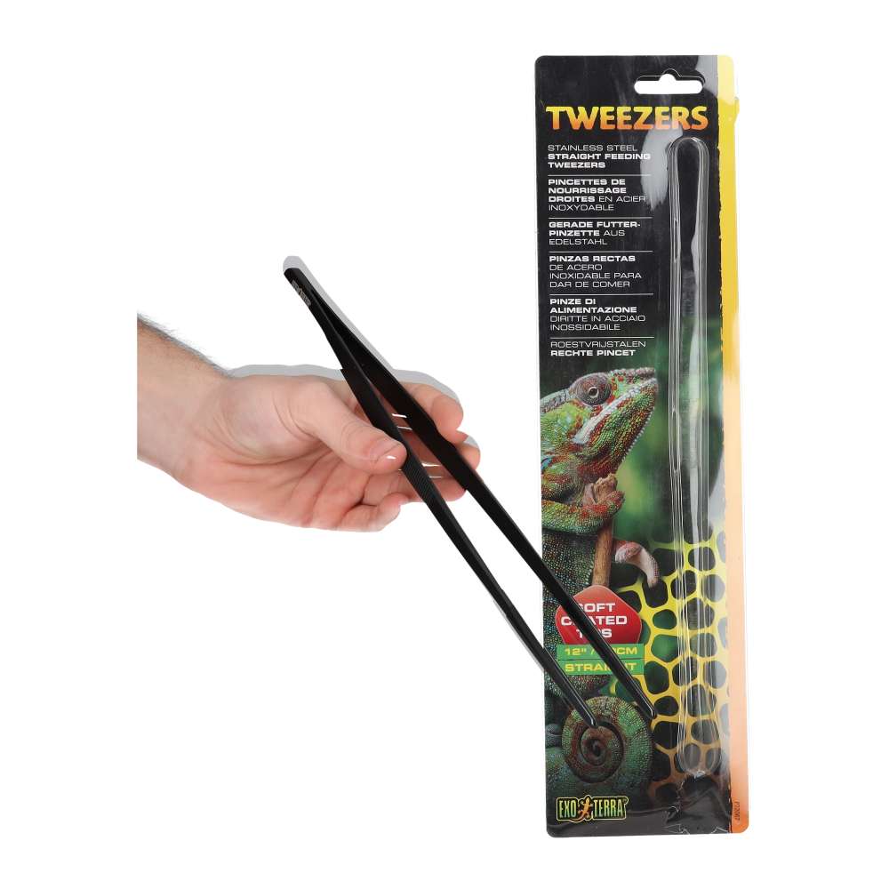 Exo Terra Stainless Steel Tweezers - 30cm Straight