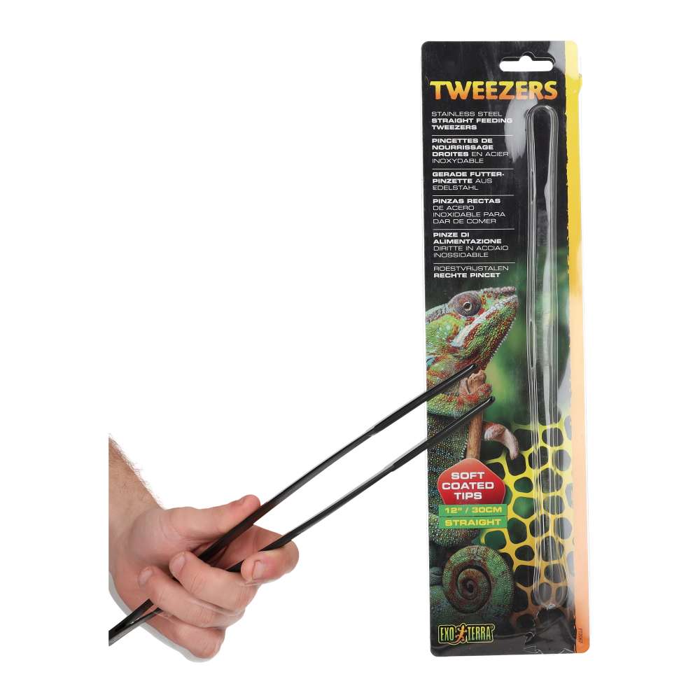 Exo Terra Stainless Steel Tweezers - 30cm Straight