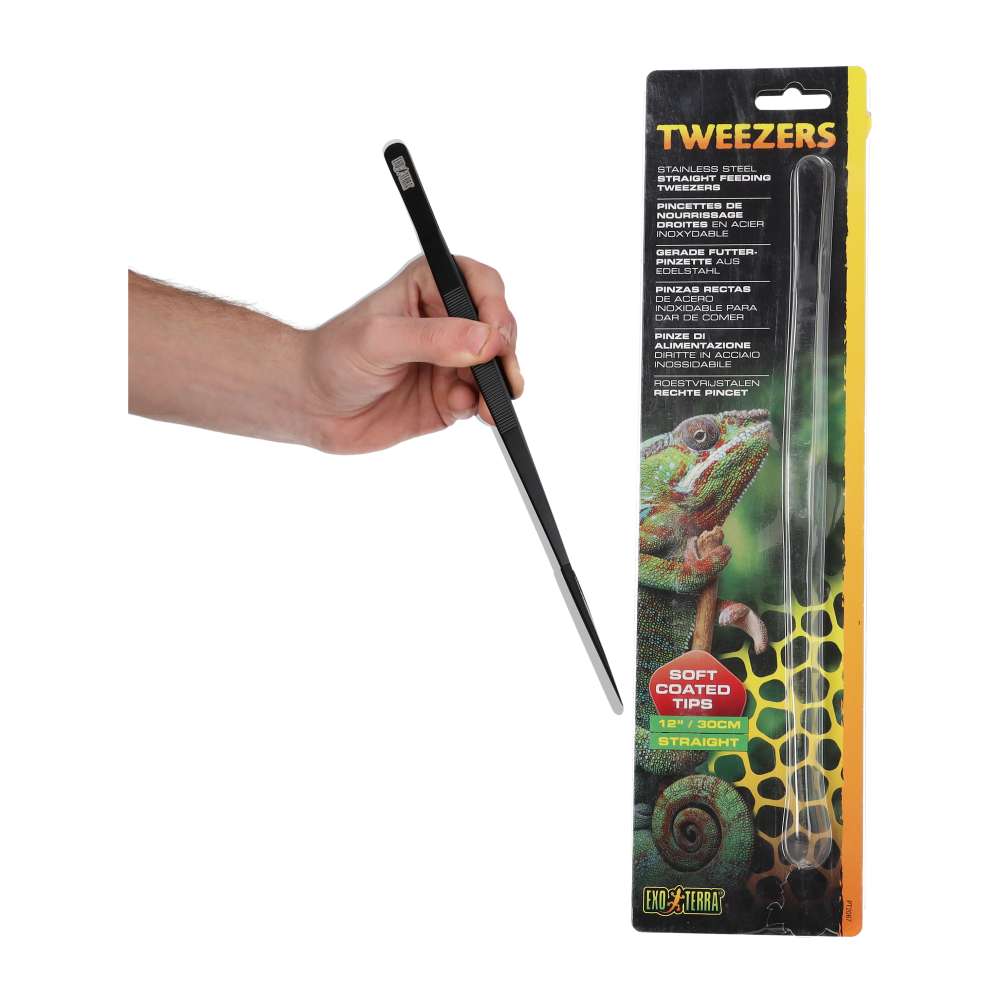 Exo Terra Stainless Steel Tweezers - 30cm Straight