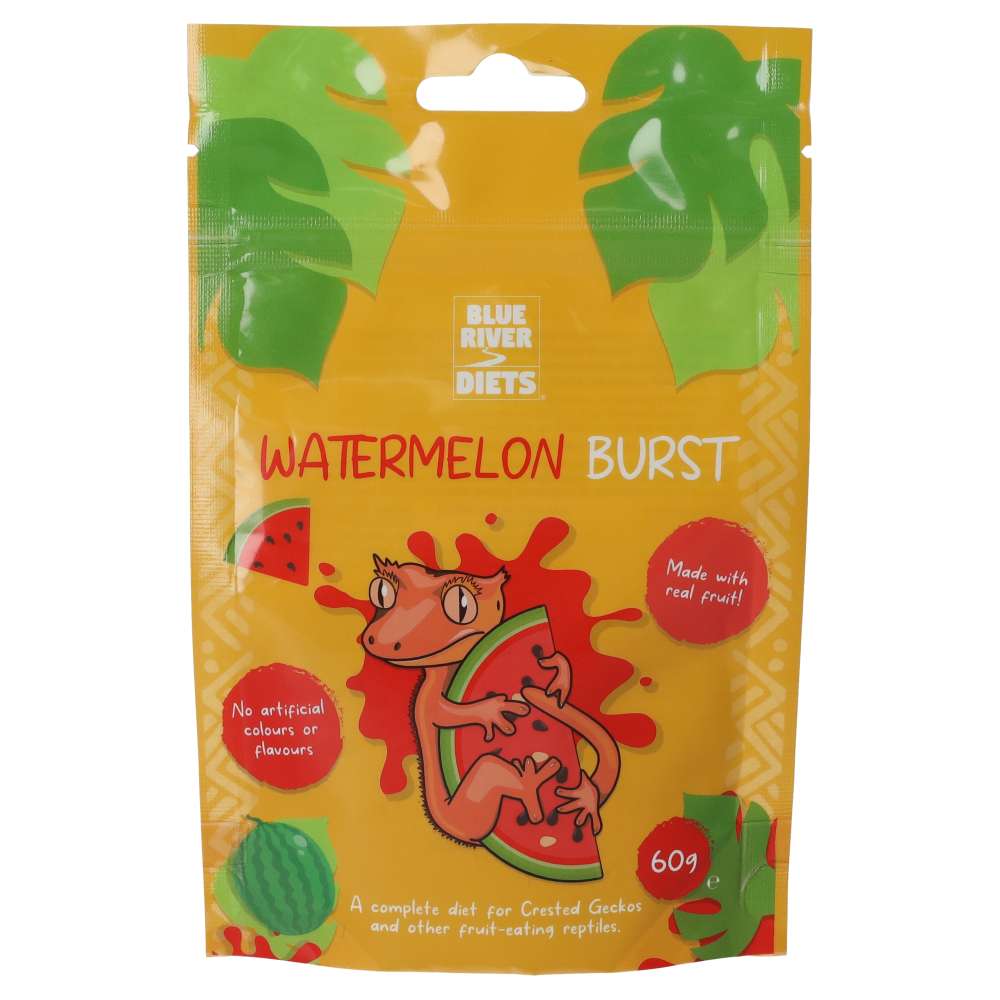 Blue River Watermelon Burst Gecko Diet 60g | Crested Gecko Food