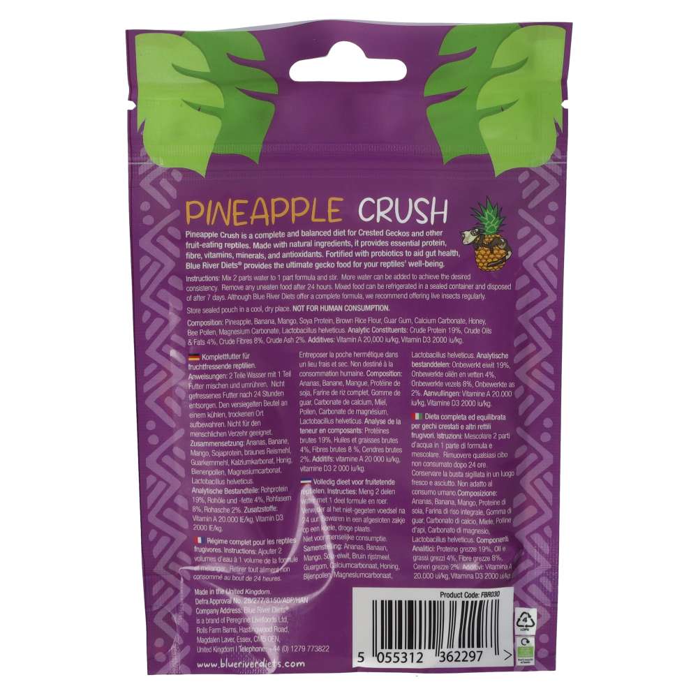 Blue River Pineapple Crush Gecko Diet
