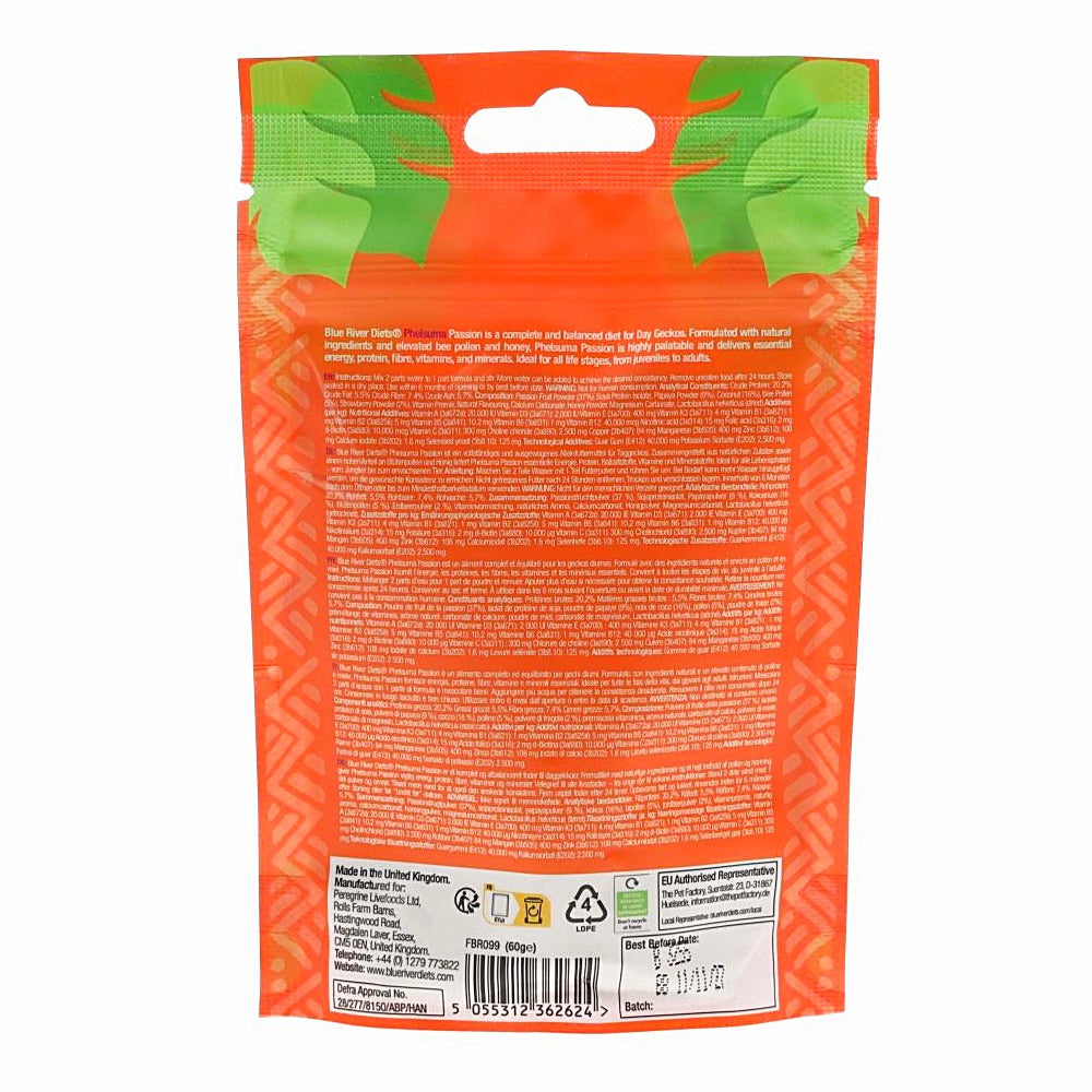 Blue River Phelsuma Passion Day Gecko Diet 60g