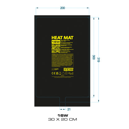 Exo Terra PTC Self Regulating Heat Mat 16W 30x20cm PT2033