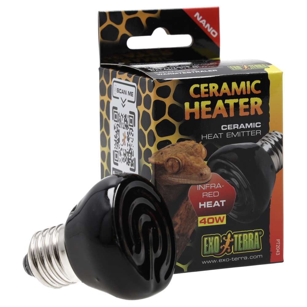 Exo Terra Ceramic Heat Emitter Nano 40W PT2043 | Vivarium Heat Source