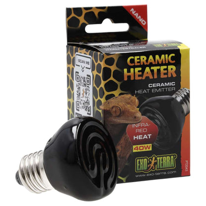 Exo Terra Ceramic Heat Emitter Nano 40W PT2043 | Vivarium Heat Source
